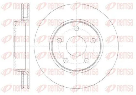 Фото 1 - гальмівний диск REMSA 6136710 Гальмівний диск REMSA 6136710 (фото 1)