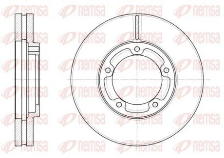 Гальмівний диск REMSA 6140810 (фото 1)