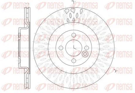 Диск тормозной REMSA 61442.10 (фото 1)