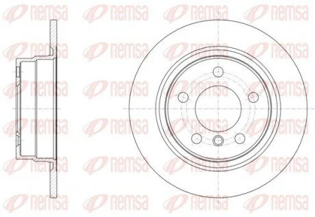 Диск гальмівний (задній) BMW 1 (F20/F21)/ 2 (F22/F23) 11- (290x11) PRO REMSA 6145000