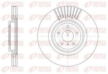 Диск тормозной INFINITI FX (01/03-) передн. REMSA 6150810