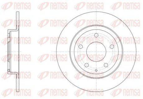 MAZDA Диск гальмівний задн. 6 12- REMSA 61519.00