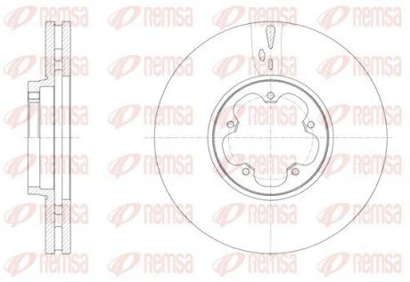 Диск гальмiвний REMSA 61565.10