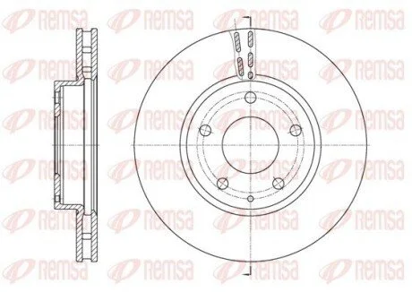 Диск тормозной REMSA 61573.10