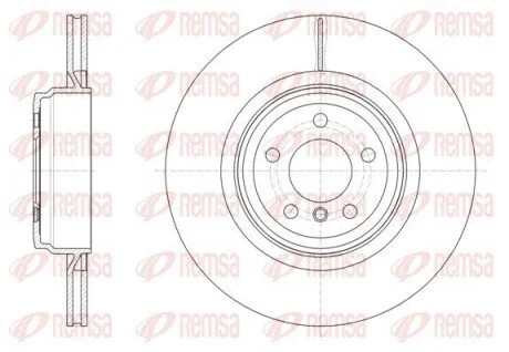 Гальмівний диск REMSA 61599.10 (фото 1)