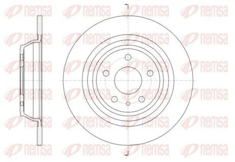 Диск гальмівний зад. FORD Mondeo 14- REMSA 61606.00