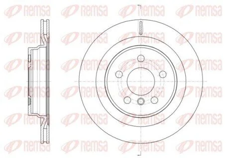 Диск гальмівний (задній) BMW 1 (F40)/2 (F45)/X1 (F48) 13-(300x20) (з покрит.) (з вент.) REMSA 61632.10