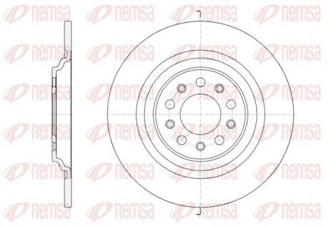 Диск гальм. задн. Jeep Cherokee -18 REMSA 61783.00