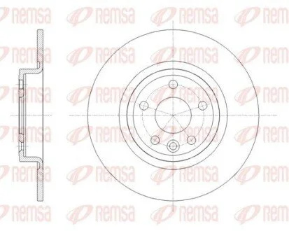 Диск гальмівний (задній) Land Rover Discovery Sport 14- (300x10) PRO REMSA 6178500