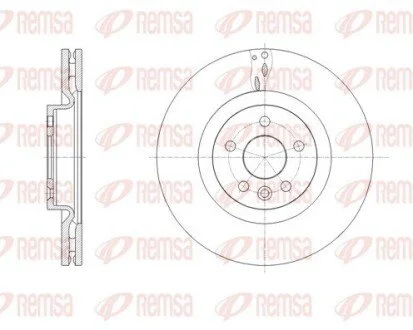 Диск гальмівний (передній) Land Rover Discovery Sport/Range Rover Evoque 2.0/2.2D 11- (325x30) REMSA 6178610