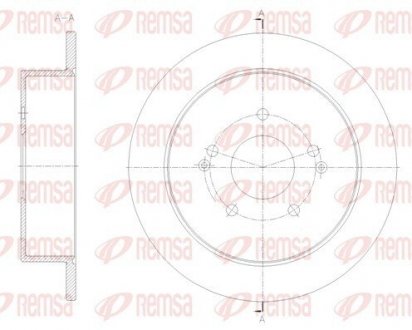 Диск гальмівний REMSA 62096.00
