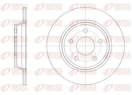 FORD диск гальм. задн. FOCUS 18- REMSA 62522.00