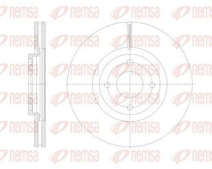 FORD Диск гальмівний передній ECOSPORT 1.0-1.5 13- REMSA 62531.10