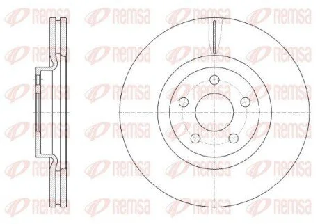 FORD Диск передній GALAXY III (CK) 2.0 EcoBlue REMSA 62548.10