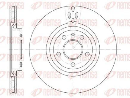 Гальмівний диск REMSA 631511