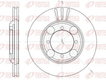 Гальмівний диск REMSA 637510 (фото 1)