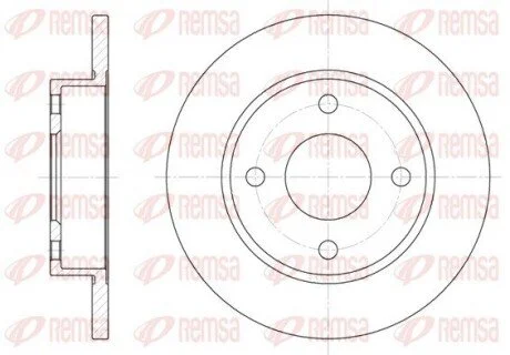 Диск гальмівний REMSA 6427.00