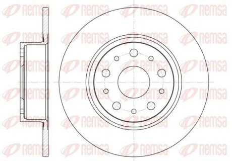 Гальмівний диск REMSA 645700 (фото 1)