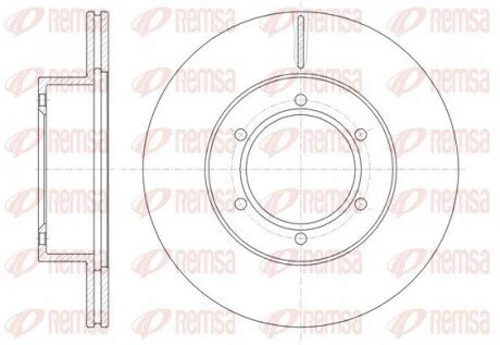 Фото 1 - гальмівний диск REMSA 649710 Гальмівний диск REMSA 649710 (фото 1)