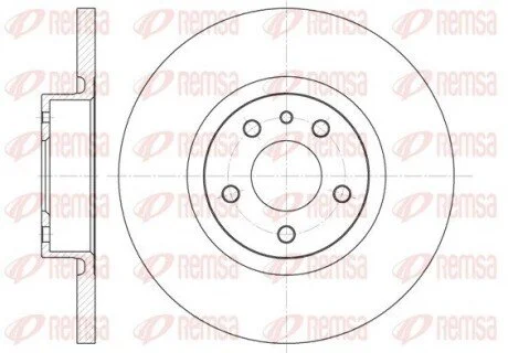 Гальмівний диск REMSA 651200 (фото 1)
