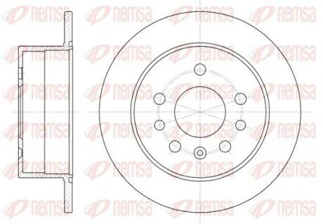 Гальмівний диск REMSA 653200 (фото 1)