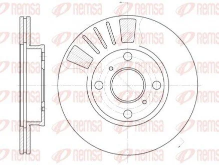 Гальмівний диск REMSA 656910