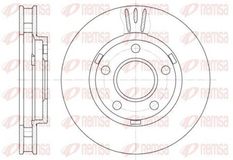 Гальмівний диск REMSA 658110 (фото 1)