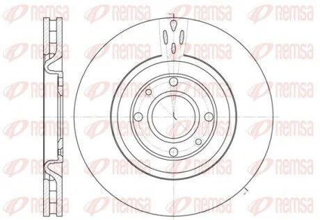 Гальмівний диск REMSA 659010 (фото 1)