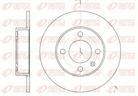 Гальмівний диск REMSA 661600