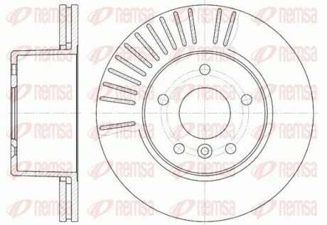Гальмівний диск REMSA 663810