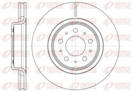 Гальмівний диск REMSA 679510 (фото 1)