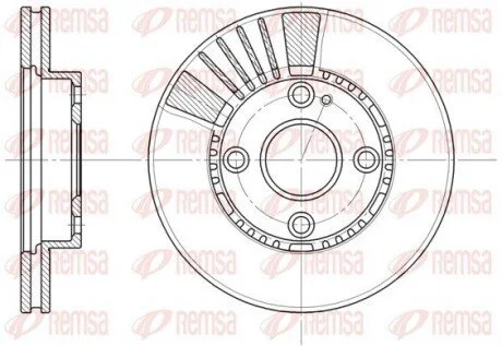 Гальмівний диск REMSA 683410 (фото 1)