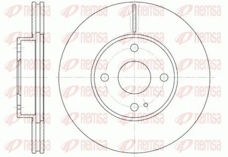 Гальмівний диск REMSA 684310 (фото 1)