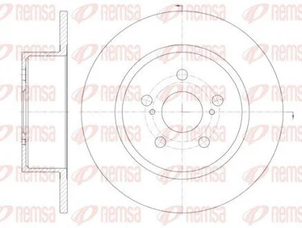 Гальмівний диск REMSA 687800