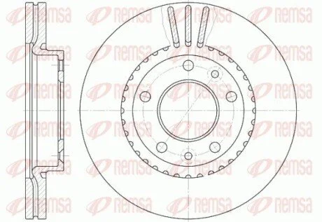 Гальмівний диск REMSA 688810 (фото 1)