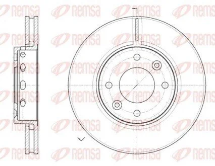 Гальмівний диск REMSA 689110 (фото 1)