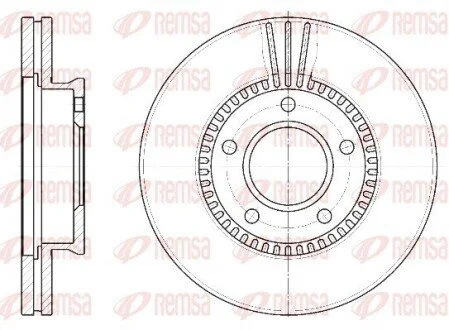 Гальмівний диск REMSA 689210
