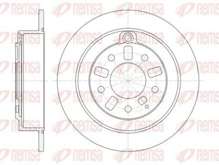 Гальмівний диск REMSA 692300 (фото 1)