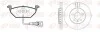 Комплект тормозной передн. AUDI A3 96-;SEAT TOLEDO 98-;SKODA FABIA 99-,OCTAVIA (выр-во REMSA) 8633.10