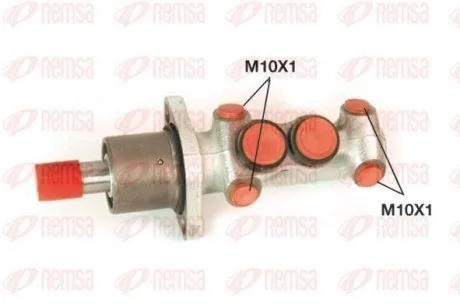 Циліндр гальмівний (головний) VW Passat B3/B4 88-97/Caddy/Golf II/Jetta II/Scirocco 82-92 REMSA C1020.06
