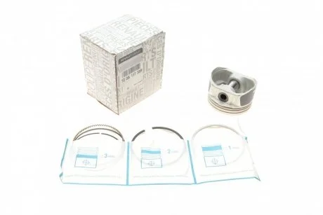 Поршень ДВС у зборі (палець+кільця) 1,6 8V (маркировка B) Logan RENAULT 120A11738R