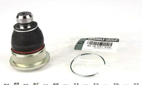 Кульова опора важеля перед. 18mm Dacia Logan/ Sandero/Clio/Megane 03- RENAULT 401604793R