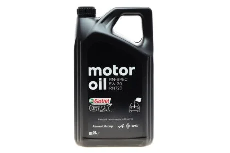 Масло моторное Castrol GTX RN 5W30 RN 720 5 RENAULT 7711658108 (фото 1)