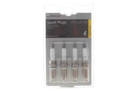 Комплект свічок запалювання, 4 шт (224018760R) RENAULT 7711940255