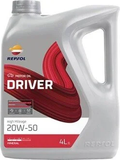RP DRIVER HIGH MILEAGE 20W-50 5x4L Repsol RPP0151TGB