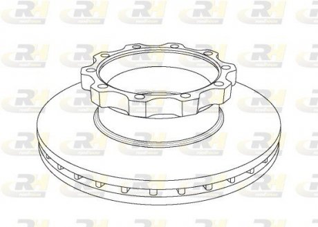 Диск тормозной MAN TGA/TGX (без ABS), 432*45*135 ROADHOUSE 104420