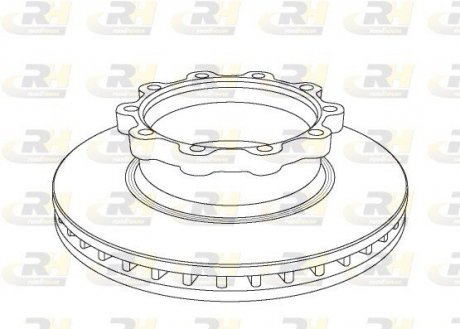 Диск тормозной SCANIA 4 series, 429*45*131 ROADHOUSE 104720