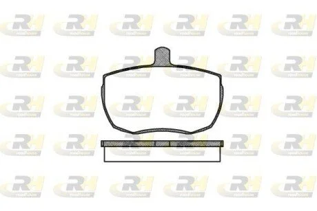 Гальмiвнi колодки, к-кт. ROADHOUSE 205600
