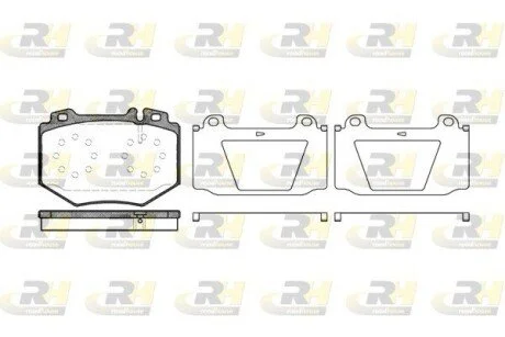 Гальмiвнi колодки, к-кт. ROADHOUSE 2106500