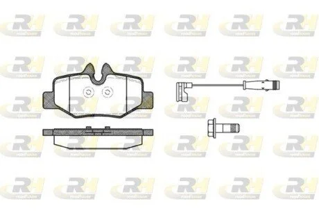Гальмiвнi колодки, к-кт. ROADHOUSE 2111002